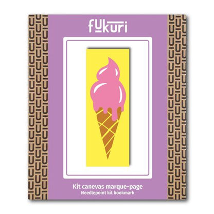 Kit de canevas marque-pages Glace