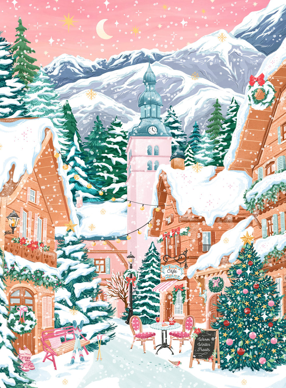 Mini Puzzle Megève, Alpes françaises 96 pièces