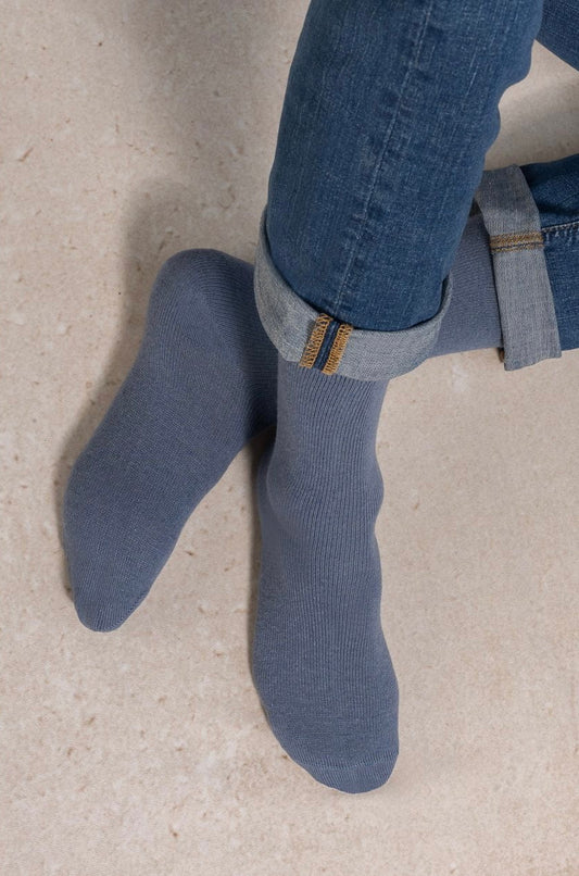Chaussettes Laine Cachemire Bleu  T39/42 / T43/46