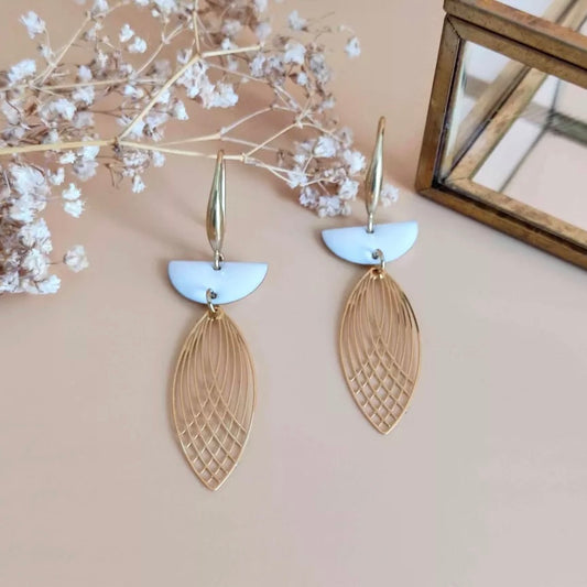 Boucles d’oreilles L’Audacieuse blanc
