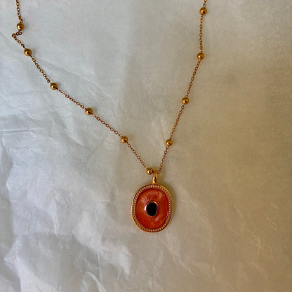 Collier Cyclope orange