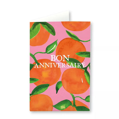 Carte anniversaire Oranges