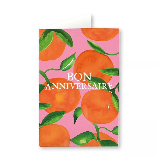 Carte anniversaire Oranges