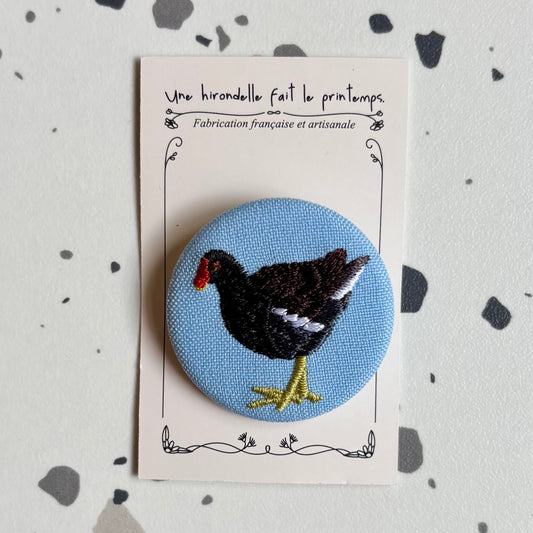 Broche petit format La Poule d’eau