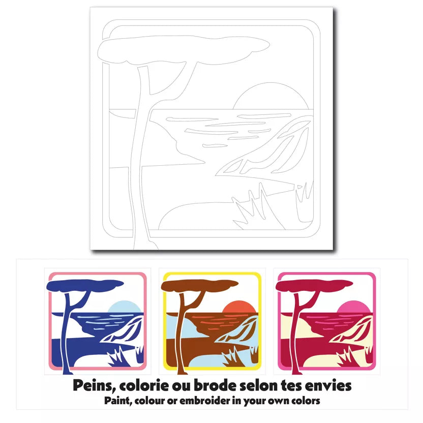 Carte créative - Sous les pins