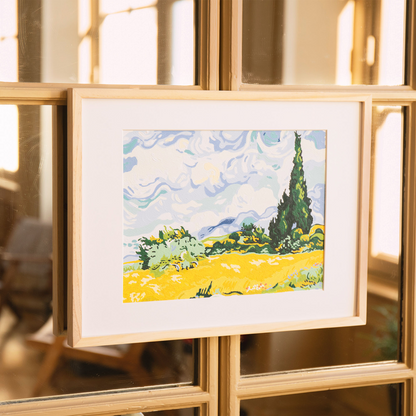 Kit de peinture Cyprès aux blés d’or - Vincent Van Gogh