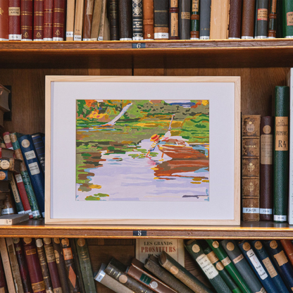 Kit de peinture Mädchen im kahn - Curt Herrmann