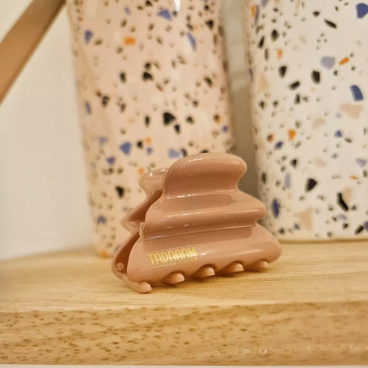 Pince à cheveux wavy rose blush