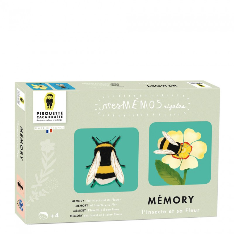 Jeu mémo L’insecte et sa fleur