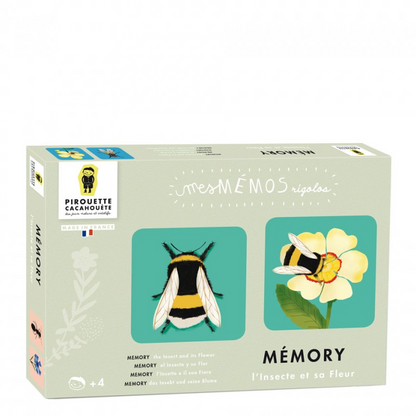 Jeu mémo L’insecte et sa fleur
