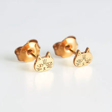 Charger l&#39;image dans la galerie, Boucles d&#39;oreilles puces Chat

