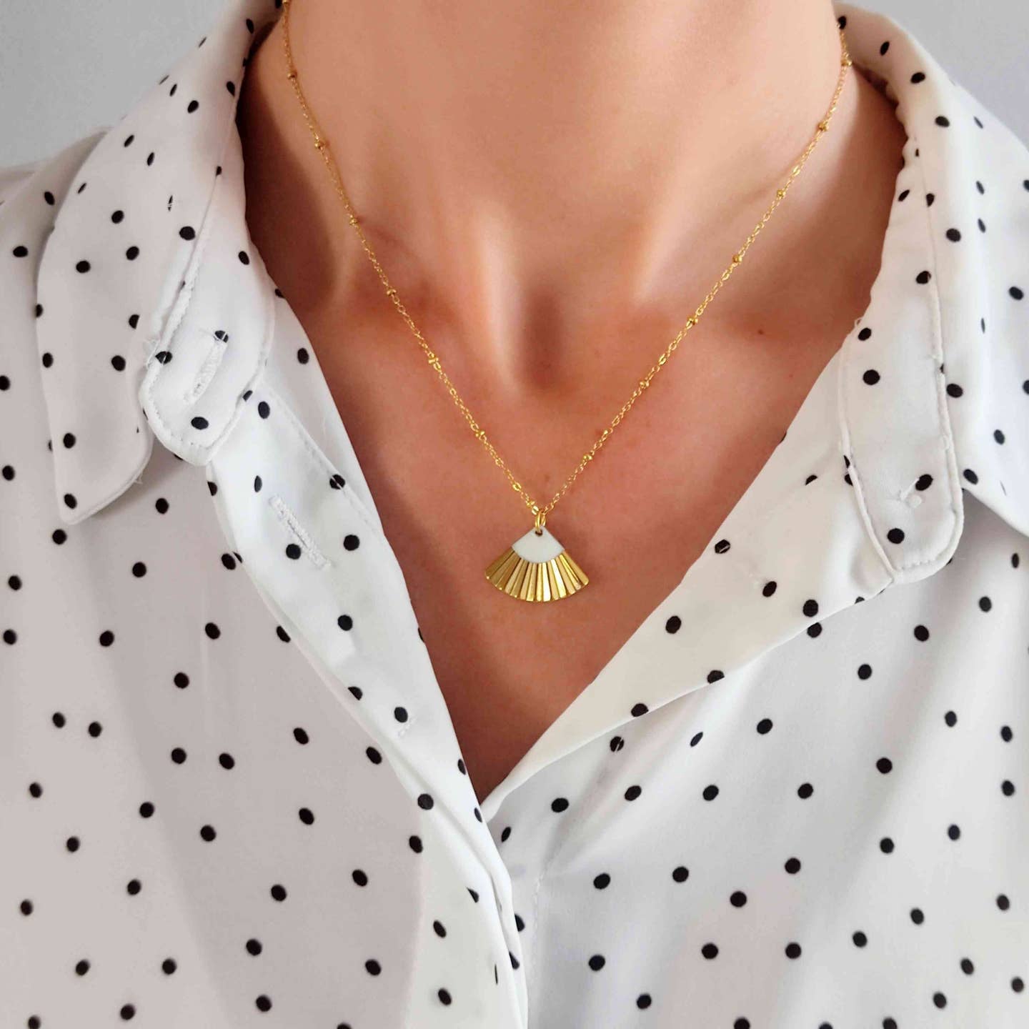 Collier La Mystérieuse Blanc