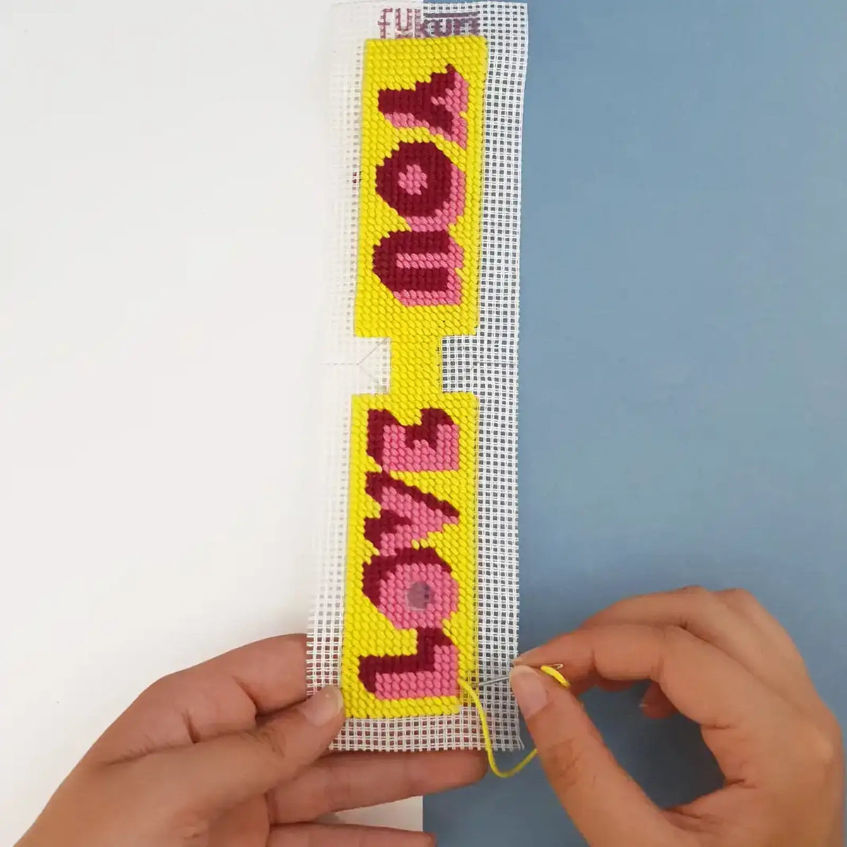 Kit de canevas porte-clés - Love you