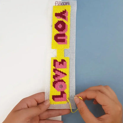Kit de canevas porte-clés - Love you