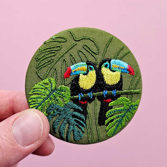 Broche grand format Les Toucans