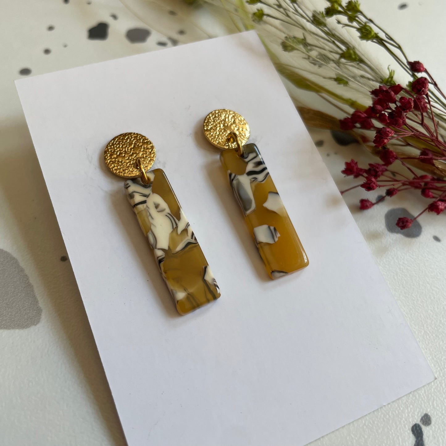 Boucles d’oreilles Charlie ocre