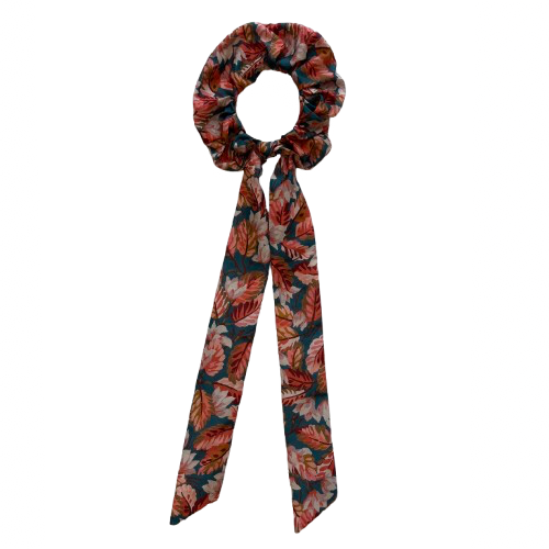 Chouchou ruban floral
