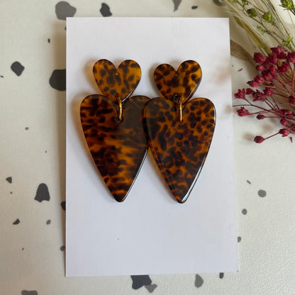 Boucles d’oreilles Céleste moucheté