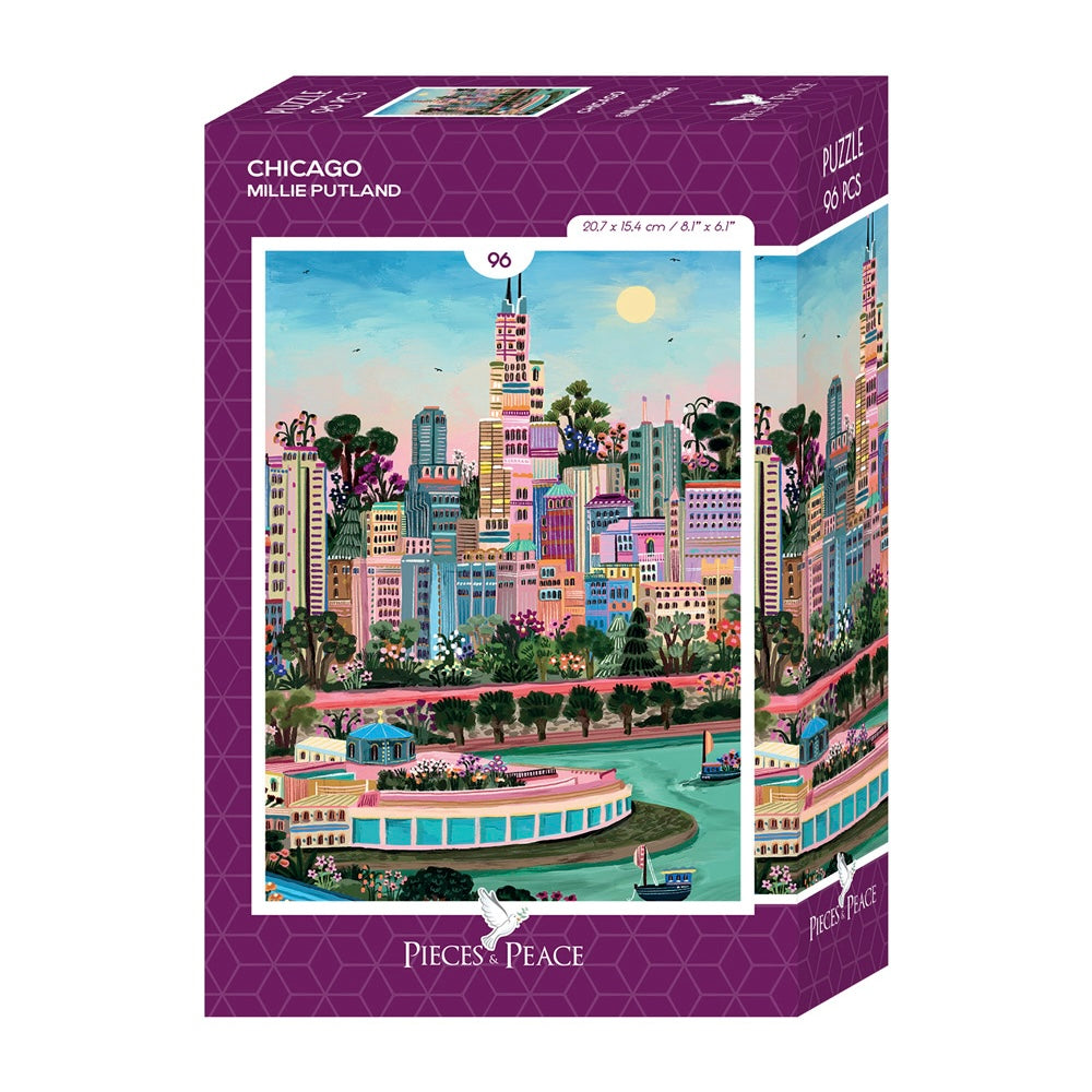 Mini Puzzle Chicago 96 pièces