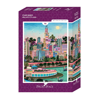 Mini Puzzle Chicago 96 pièces