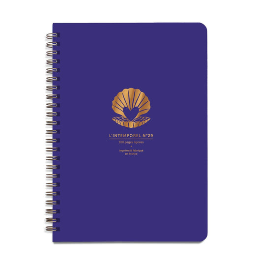 Carnet Intemporel Perle bleu roi