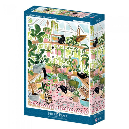Puzzle Chats botanistes 500 pièces