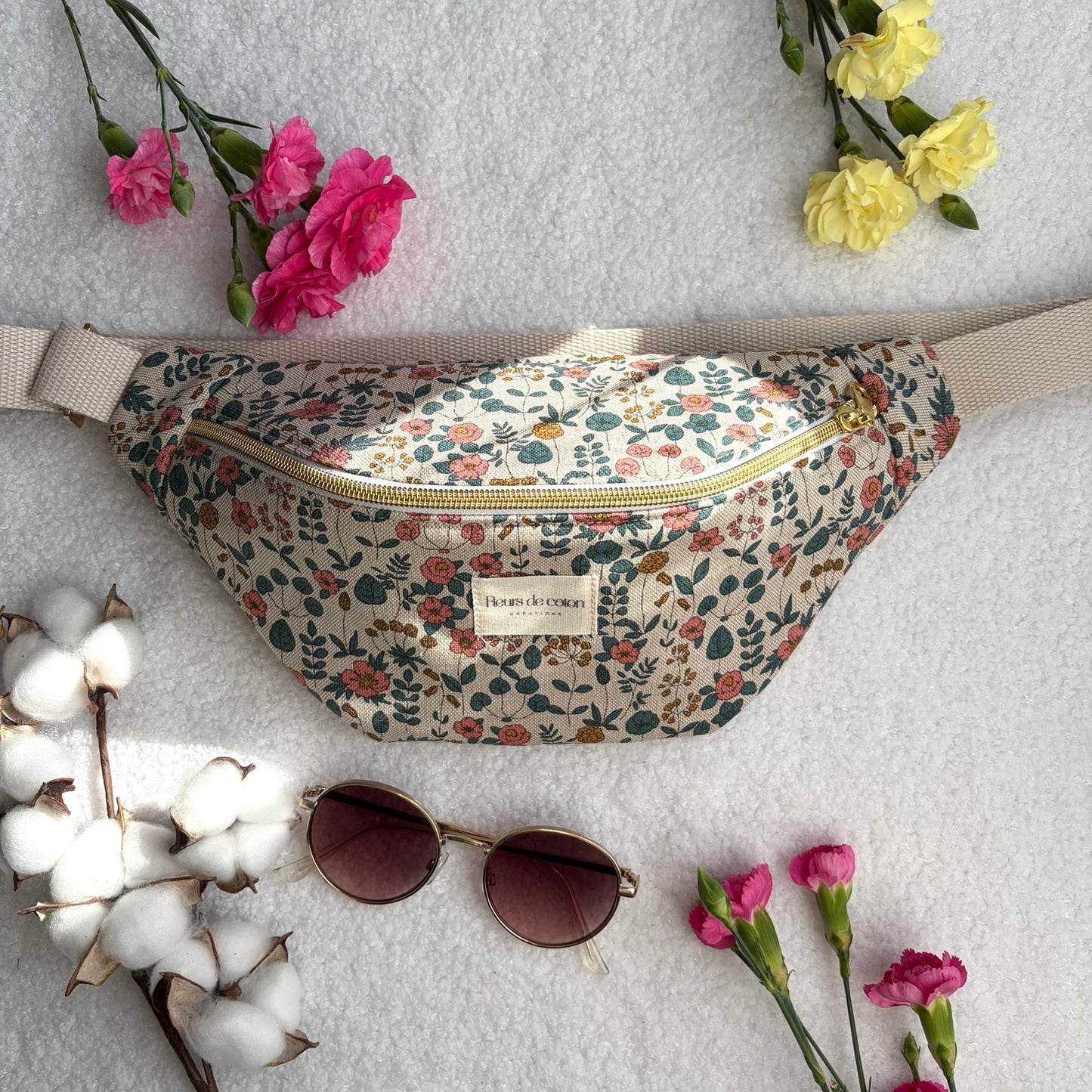 Sac banane - Fleurs