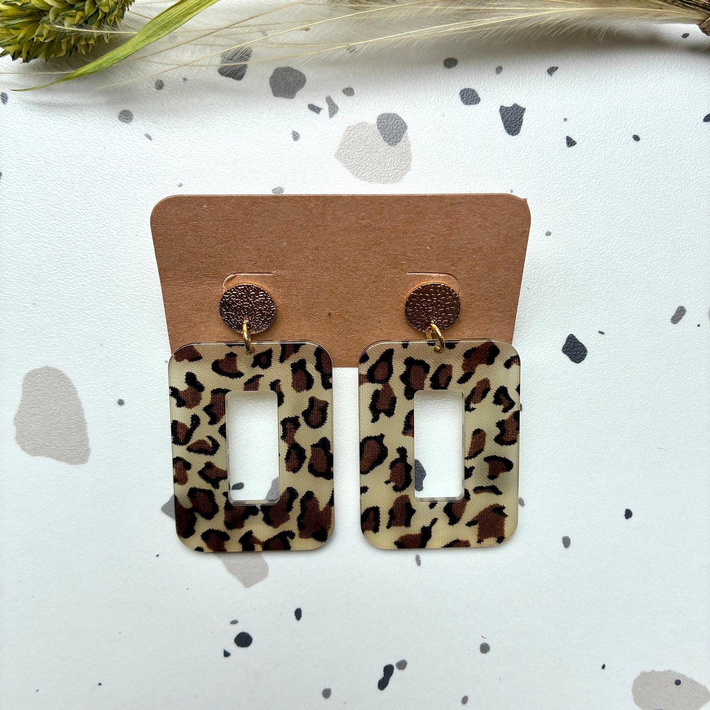 Boucles d’oreilles Carla Léopard