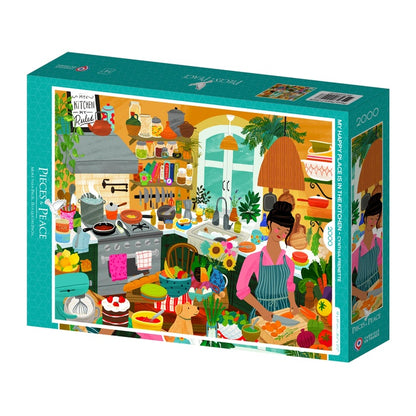 Puzzle My happy place is in the kitchen 2000 pièces