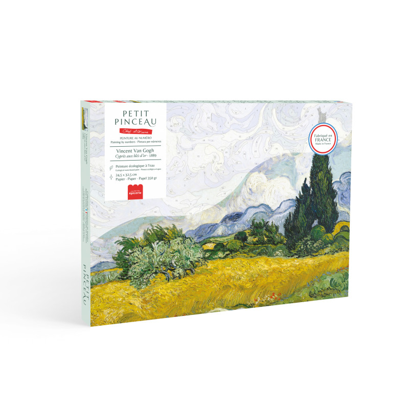 Kit de peinture Cyprès aux blés d’or - Vincent Van Gogh