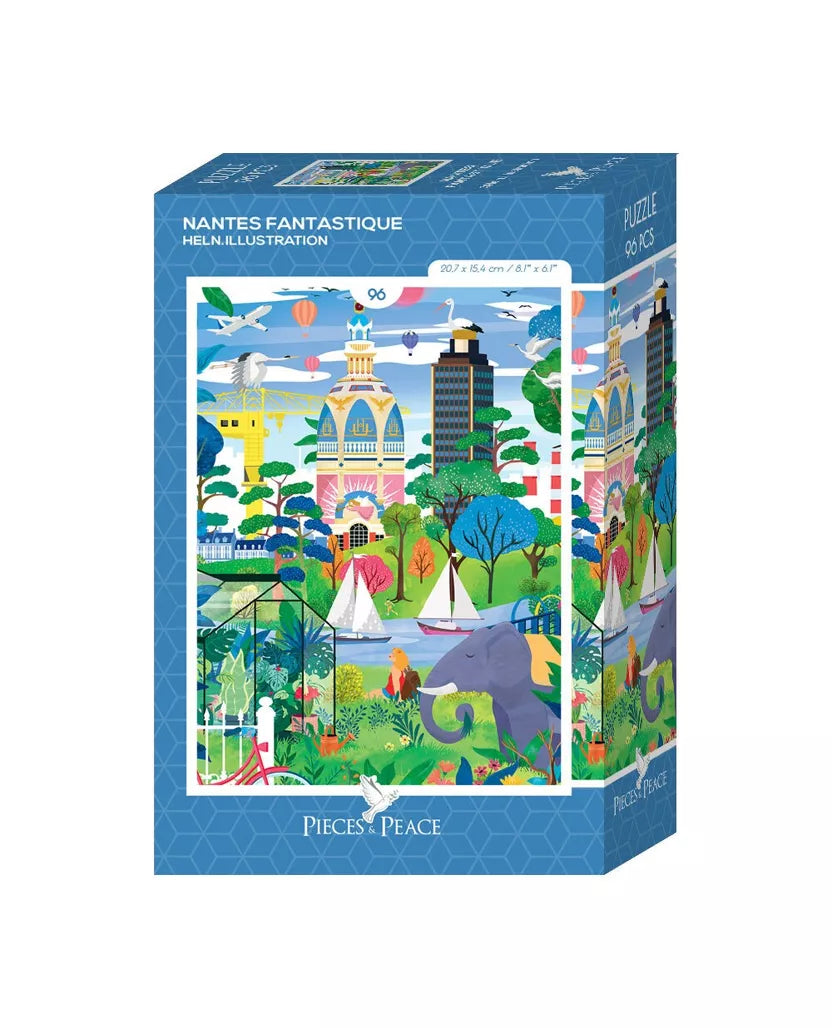 Mini Puzzle Nantes fantastique 96 pièces