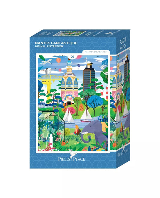 Mini Puzzle Nantes fantastique 96 pièces