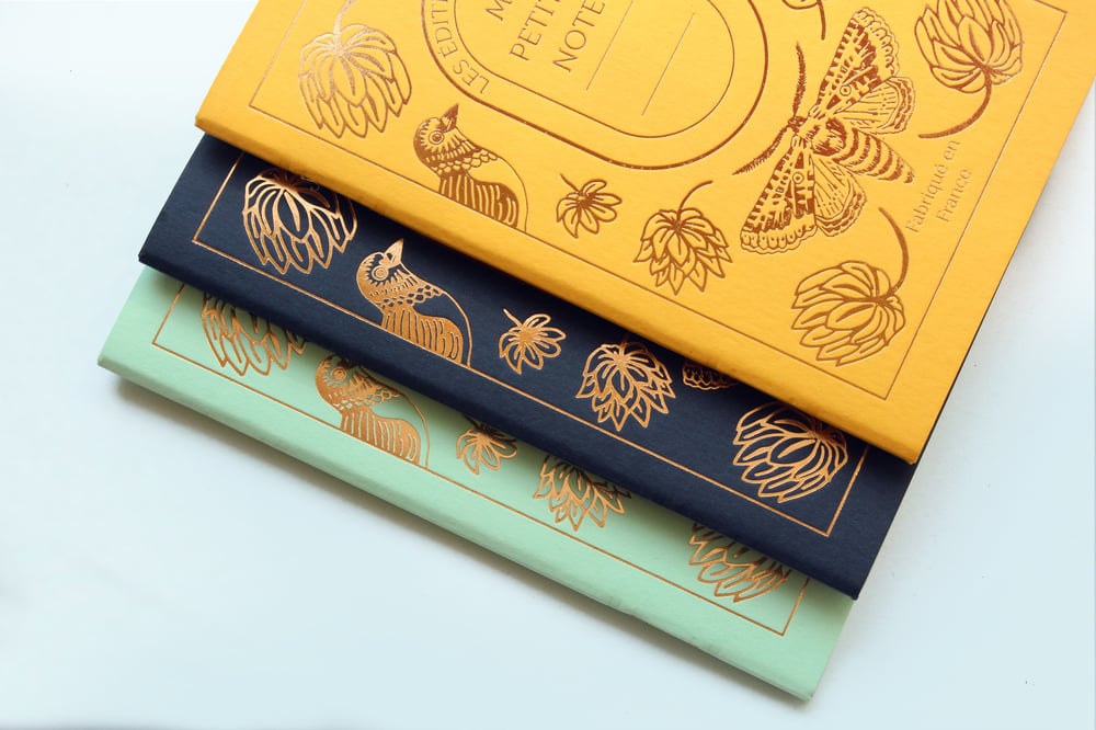 Trio petits carnets Jardin secret
