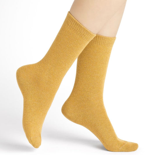 Chaussettes Cachemire unies jaune T36/38 / T39/41