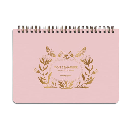 Semainier coton rose