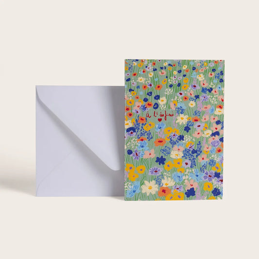 Carte double avec enveloppe - À l’infini
