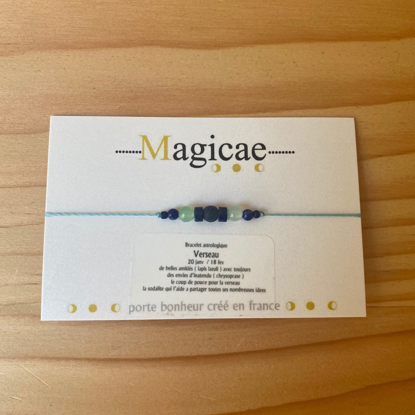 Bracelet pierres semi-précieuses Verseau