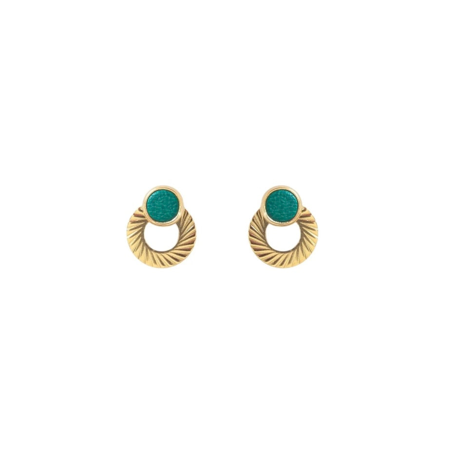 Boucles d’oreilles Noa vert