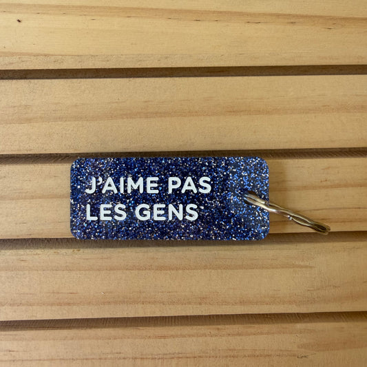 Porte-clés J’aime pas les gens