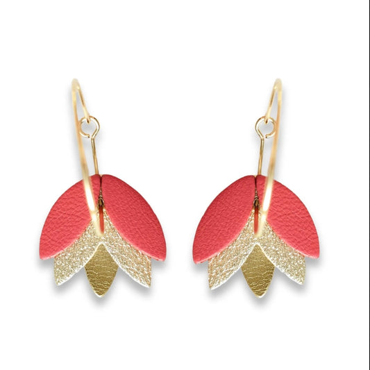 Boucles d’oreilles Clyde rose