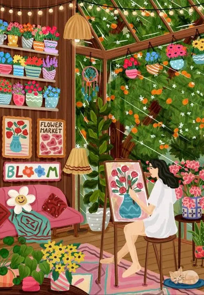 Puzzle Cozy Cottage 1000 pièces