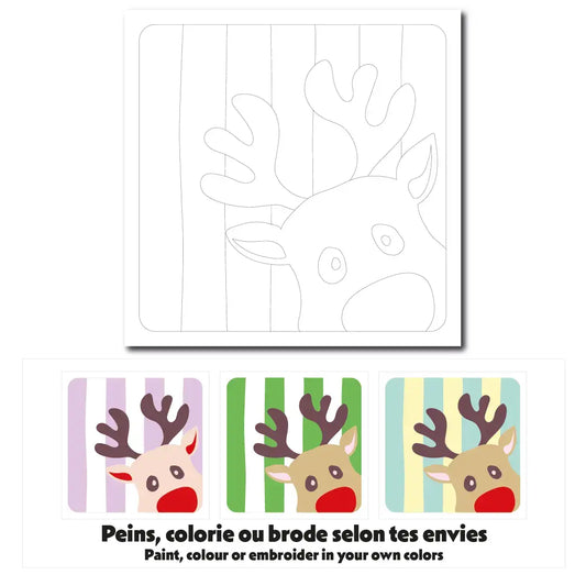 Carte créative - Renne Noël
