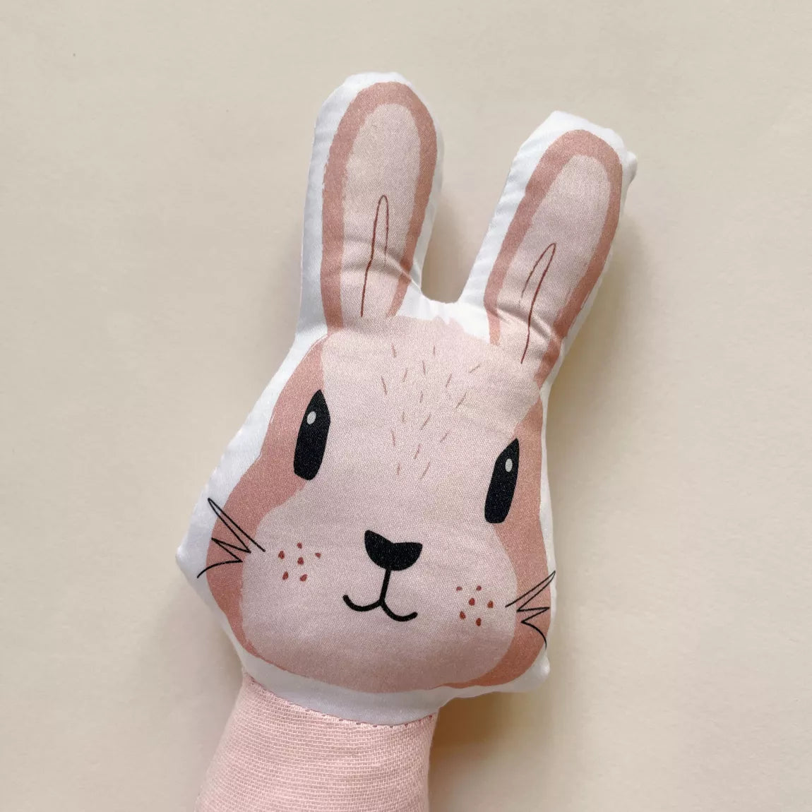 Hochet Lapin Rose Blush