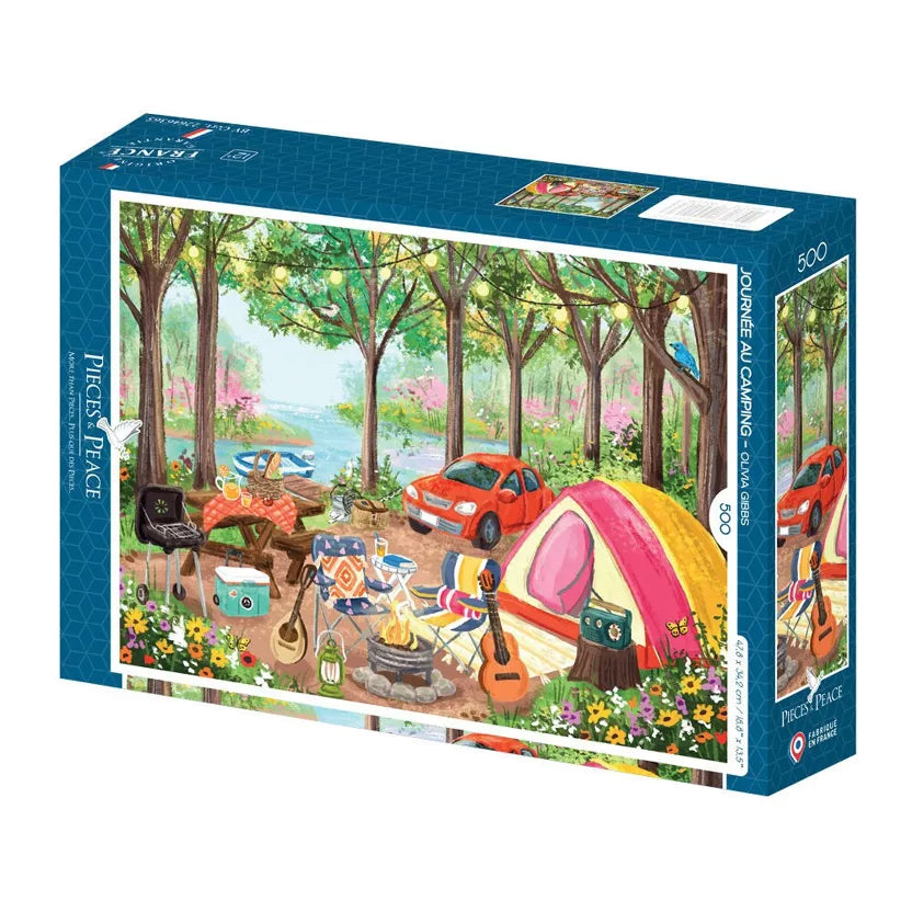 Puzzle Journée au camping 500 pièces
