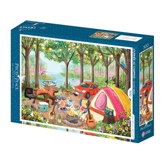 Puzzle Journée au camping 500 pièces