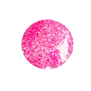 Vernis enfant base eau Pinky - rose fluo paillette