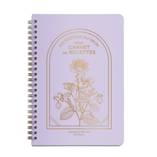 Carnet de Recettes Herboriste lilas