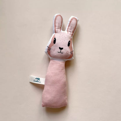 Hochet Lapin Rose Blush
