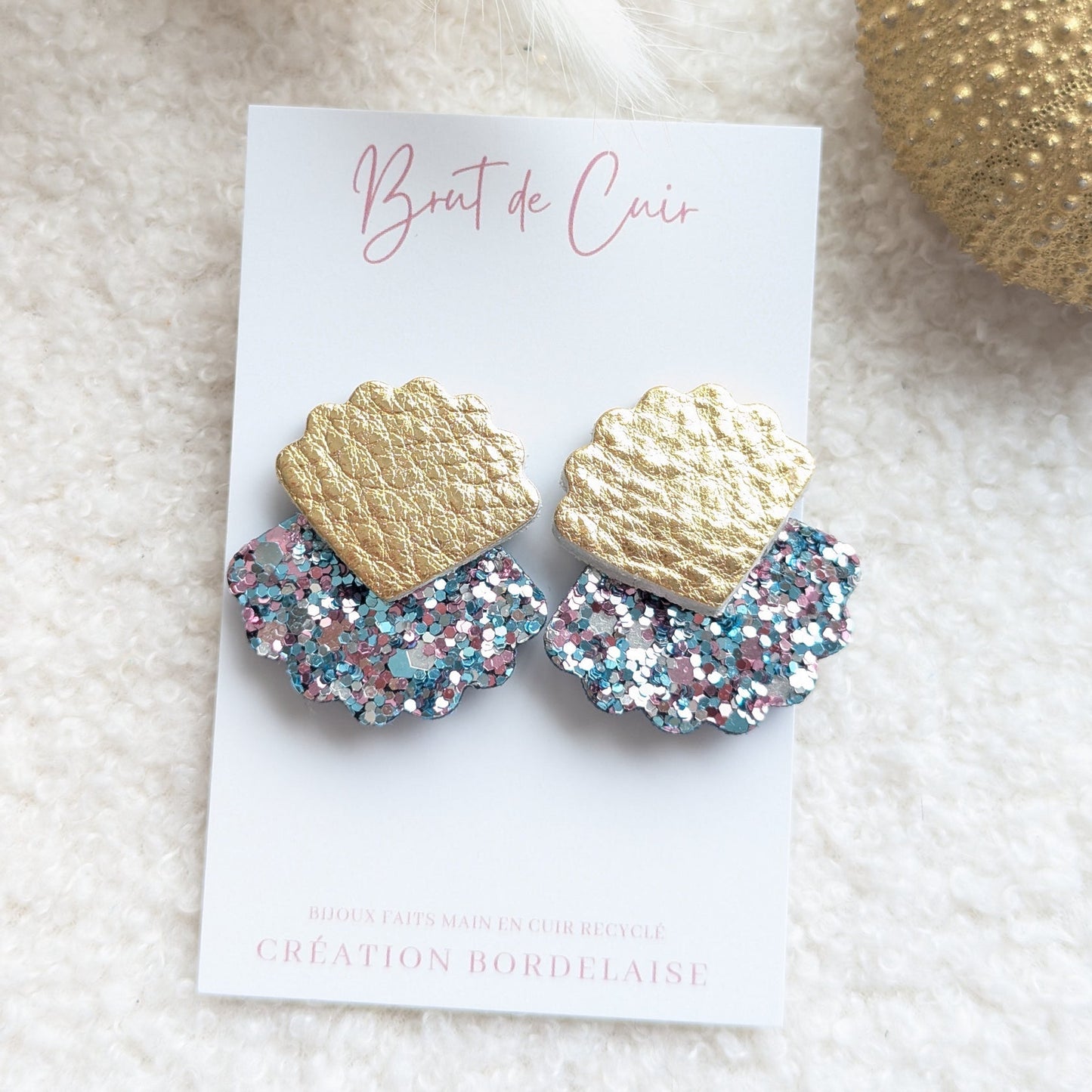 Boucles d'oreilles Arielle pastel
