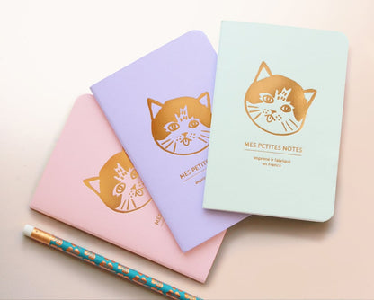 Trio petits carnets Petit chat